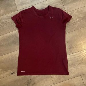 Maroon Nike dri fit shirt medium